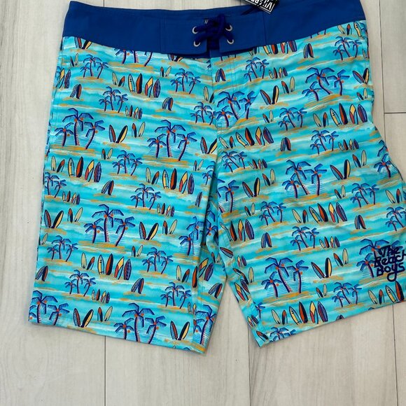 NWT Vilebrequin Mailey The Beach Boys  Collab Lined Swim Board Shorts - Picture 3 of 9
